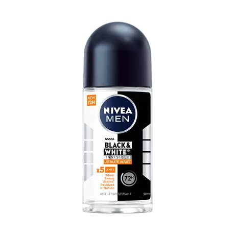 NIVEA MEN Black & White Ultimate Impact Deodorant Roller 50 ML