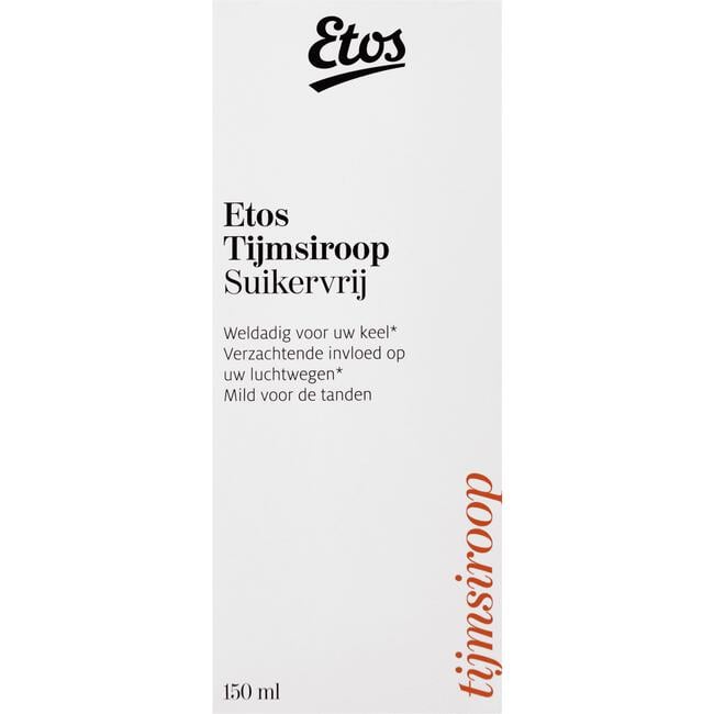 Etos Tijmsiroop Suikervrij