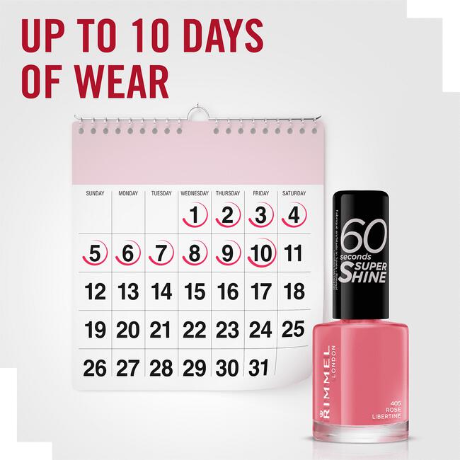 Rimmel London 60 Seconds Super Shine Nagellak 405 Rose Libertine