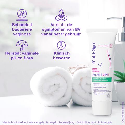 Multi-Gyn ActiGel 2in1 bij bacteriële vaginose 50ml