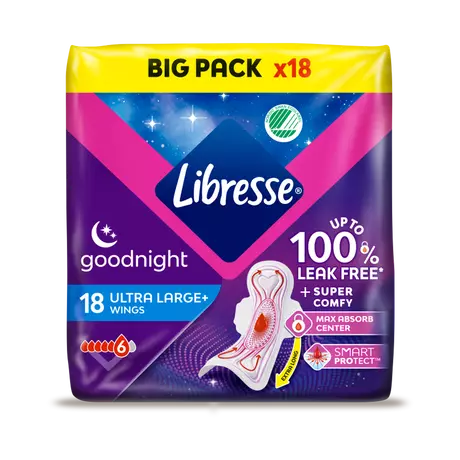 Libresse Ultra Night Maandverband Big Pack 18 stuks