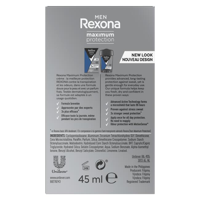 Rexona Men Maximum Protection Clean Scent Anti-transpirant Stick 45 ML