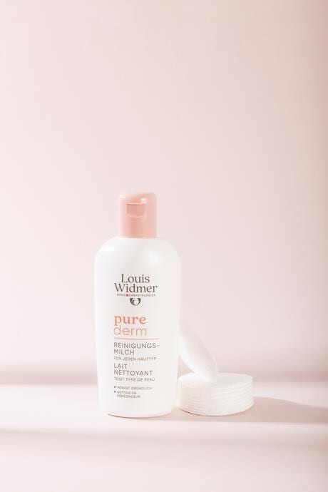 Louis Widmer Purederm Reinigingsmelk Licht Geparfumeerd 200 ML