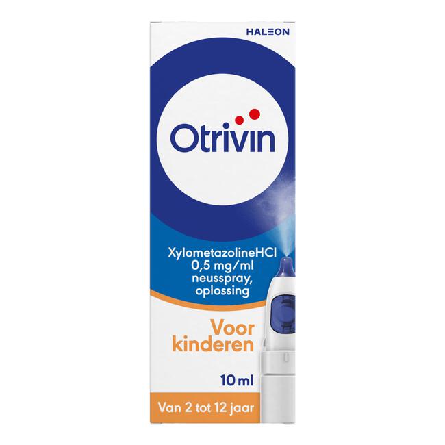Otrivin Xylometazoline HCI 0,5 mg/ml Kinder Neusspray bij een Verstopte Neus 10 ML