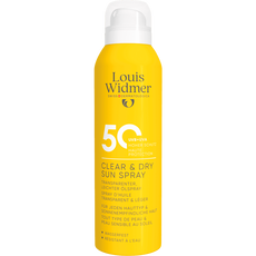 Louis Widmer Clear & Dry Sun Spray SPF50 Zonder Pafrum 200 ML