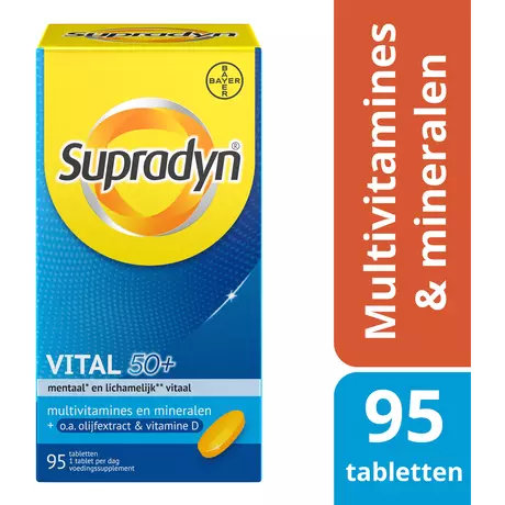Supradyn Vital 50+ Multivitamines Vijftigplussers Tabletten 95 stuks