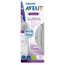 Philips Avent Natural Babyfles Glas 1 M+ SCF053/17 240 ML