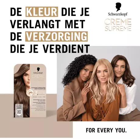 Schwarzkopf Creme Supreme Haarkleuring 7-42 Nude Beige Donkerblond