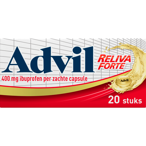 Advil Reliva Forte Liquid-Caps 400 MG Ibuprofen voor Pijn en Koorts 20 stuks
