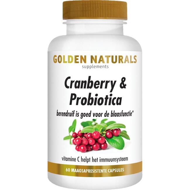 Golden Naturals Cranberry & Microbiotica Capsules 60 stuks