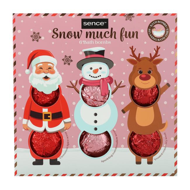 Sence Collection Giftset 6pcs Bath Bomb 45gr Characters The Christmas List