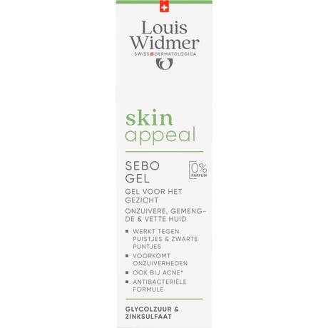Louis Widmer Skinappeal Sebo Gel Zonder Parfum 30 ML