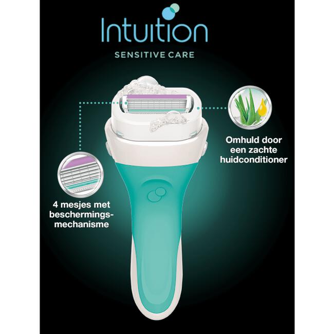 Verrijking Proportioneel Kwaadaardige tumor Wilkinson Sword Intuition Sensitive Care Scheerapparaat 1+1 gratis  navulmesje 1 EA | Etos