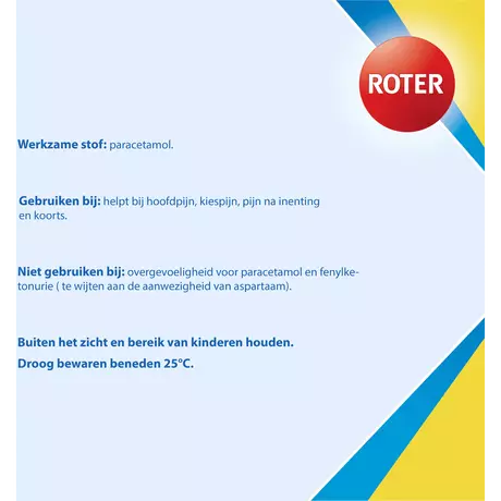 Roter Paracetamol 250 MG Junior Smelttabletten 20 stuks