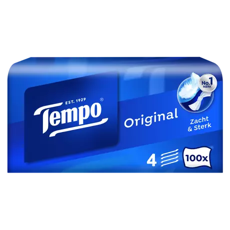 Tempo Original Box 4-Laags Zakdoekjes 100 stuks