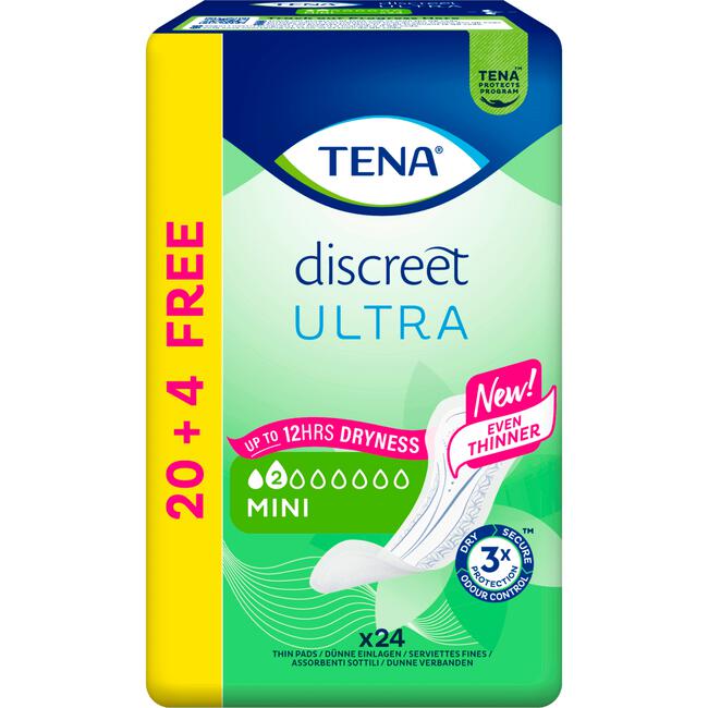 Tena Discreet Ultra Mini 20+4