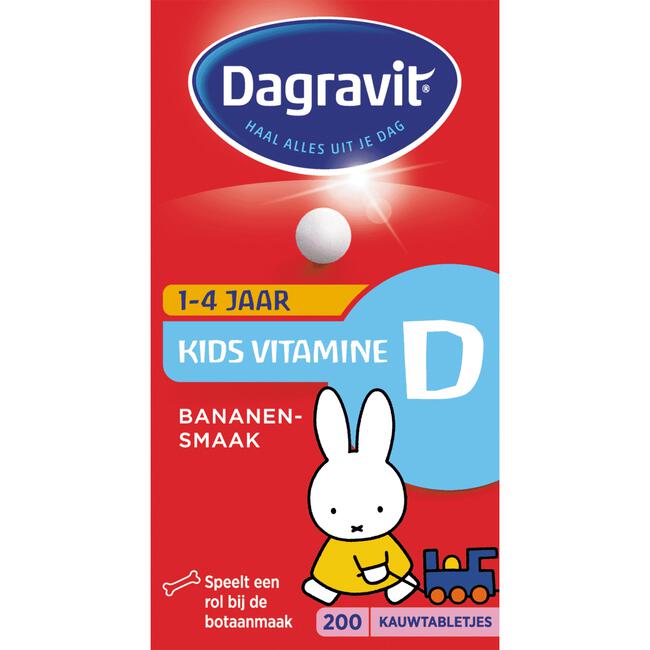 Dagravit Kids Vitamine D 200 kauwtabletten