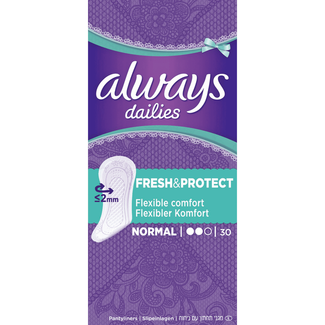 Always Dailies Fresh & Protect Inlegkruisjes Normal