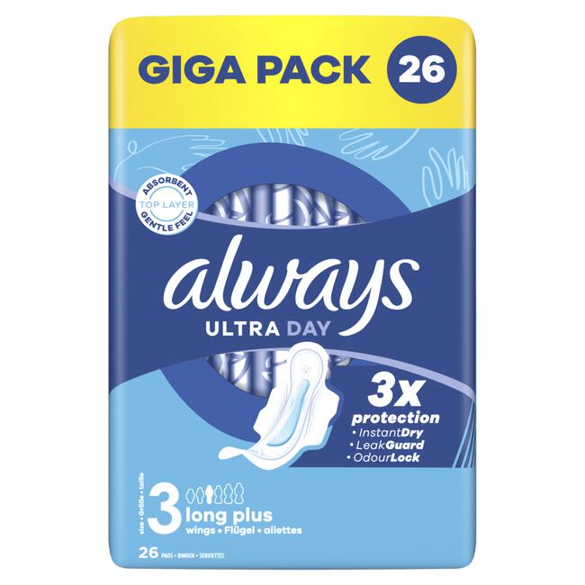 Always Ultra Maandverband Long Plus Met Vleugels 26 stuks