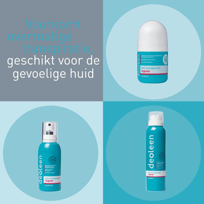 Deoleen Regular Anti-Transpirant Deodorant Roller 50 ML