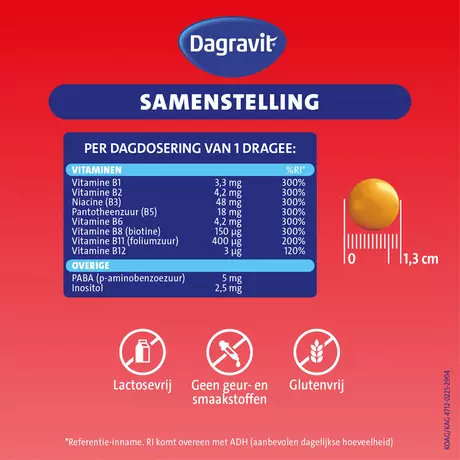 Dagravit Vitamine B Becoforte Tabletten 100 stuks