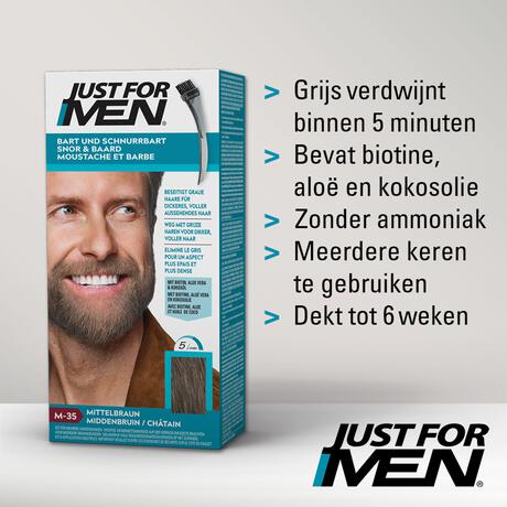 Just For Men Snor & Baard Middenbruin M35