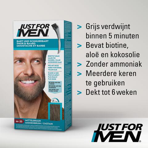 Just For Men Snor & Baard Middenbruin M35