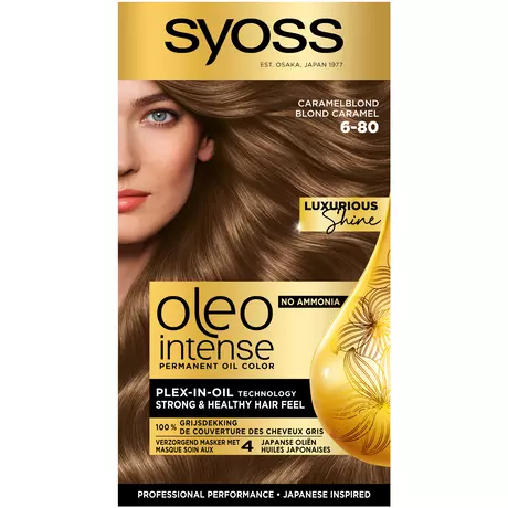 Syoss Oleo Intense Permanente Haarkleuring 6-80 Caramel Blond/Blond Caramel