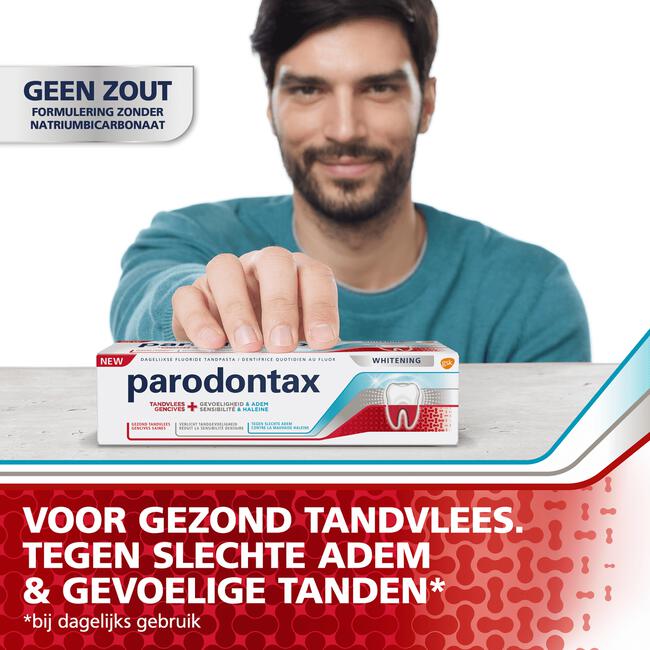 Parodontax Tandvlees + Gevoeligheid & Adem Whitening Tandpasta - 75 ML