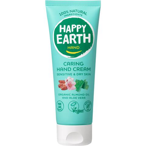Happy Earth 100% Natural Caring Hand Cream 75ml