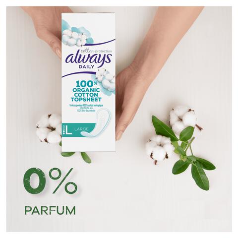 Always Dailies Bio Cotton Large