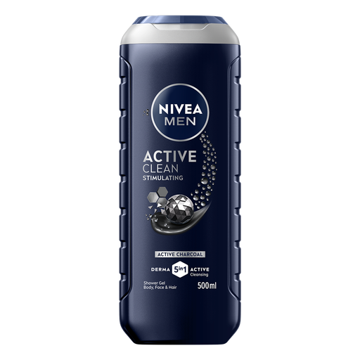 NIVEA MEN Active Clean 5-In-1 Douchegel & Shampoo 500 ML