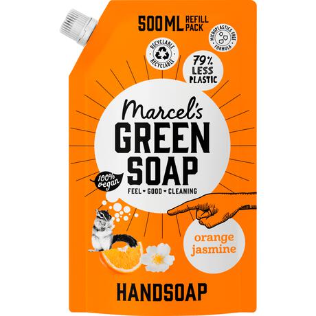 Marcel's Green Soap Orange & Jasmine Navulling 500 ML