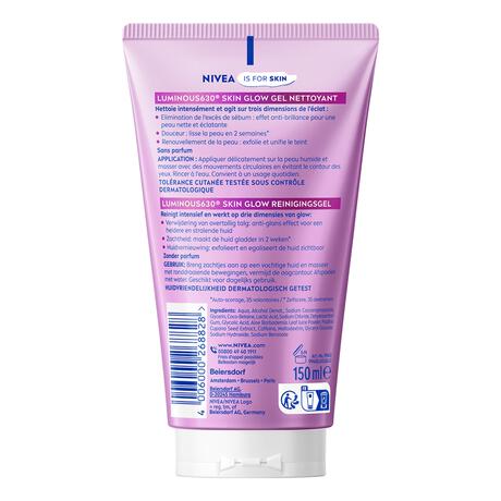 NIVEA Luminous630 Skin Glow Reinigingsgel 150 ML