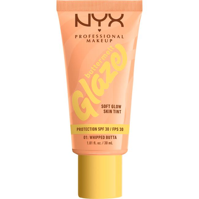 NYX Professional Makeup Buttermelt Glaze Skin Tint SPF 30 1 Whipped Butta