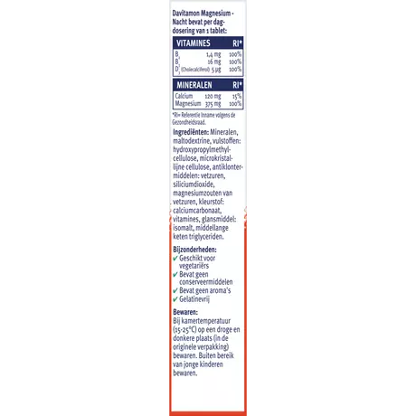 Davitamon Voor De Nacht Magnesium Tabletten 30 stuks