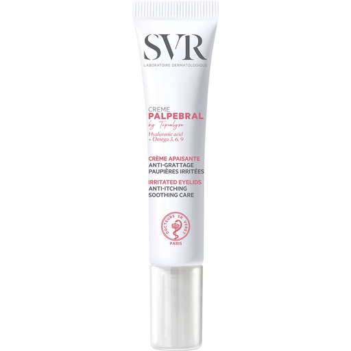 SVR Palpebral Crème Kalmerend, Anti-Jeuk voor Geïrriteerde Oogleden 15ML