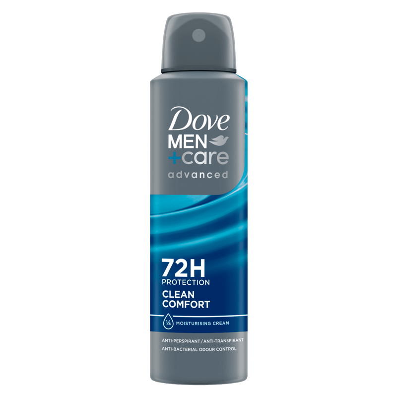 Dove Men+Care Advanced Clean Comfort Anti-Transpirant Deodorant Spray 150 ML