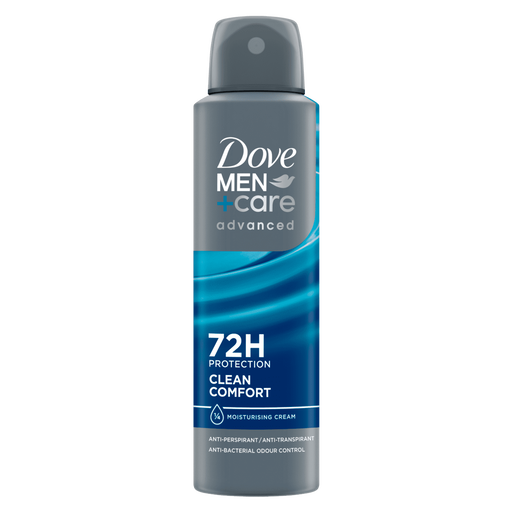 Dove Men+Care Advanced Clean Comfort Anti-Transpirant Deodorant Spray 150 ML