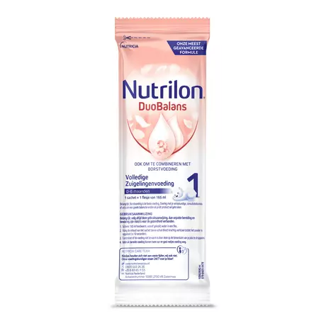 Nutrilon Duobalans 1 Volledige Zuigelingenvoeding 0-6 Maanden Sachets 23 gram