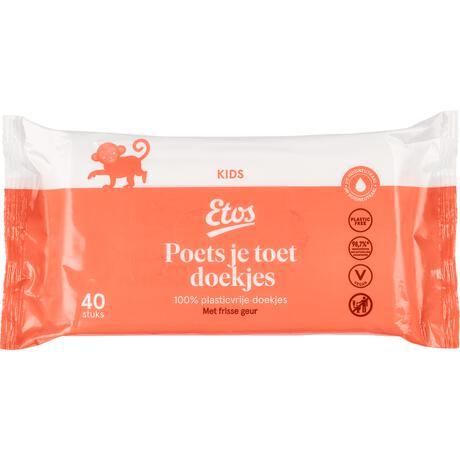 Etos Poets Je Toet Doekjes Plasticvrij 40 stuks