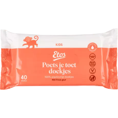 Etos Poets Je Toet Doekjes Plasticvrij 40 stuks