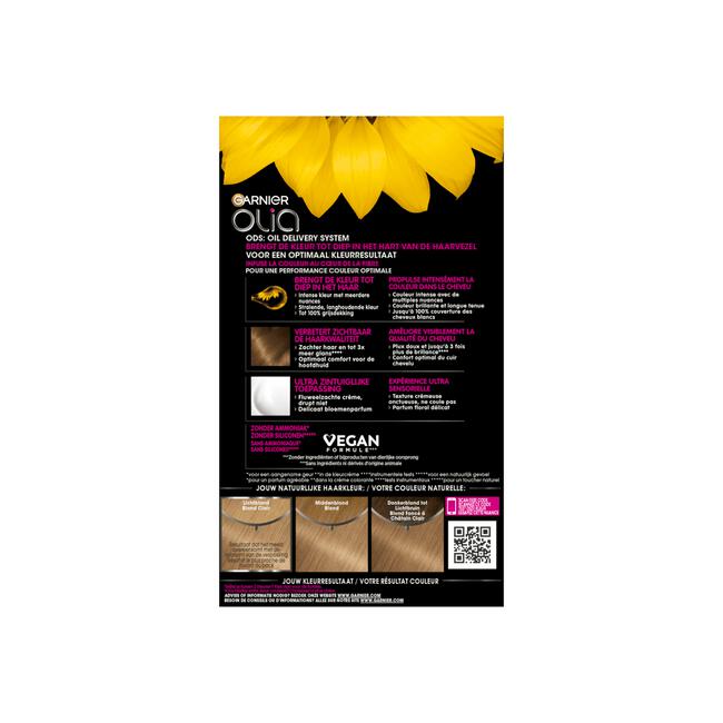 Garnier Olia Permanente Haarverf 8.0 Licht Blond