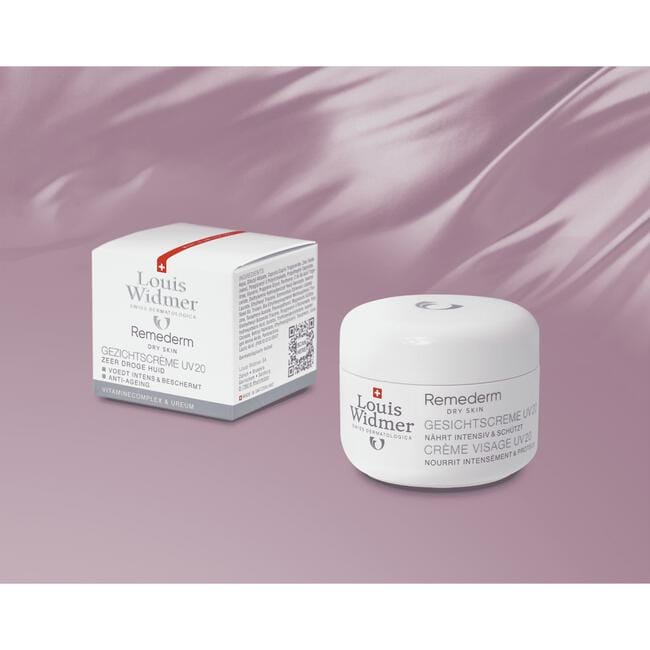 Louis Widmer Remederm Dry Skin Gezichtscrème UV 20 Licht Geparfumeerd 50 ML
