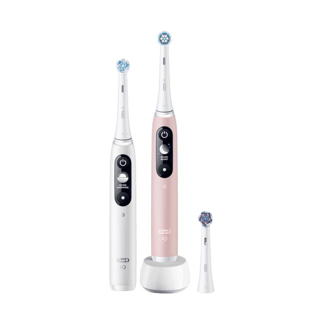 Oral-B iO 6 Wit & Roze 2 Elektrische Tandenborstels By Braun