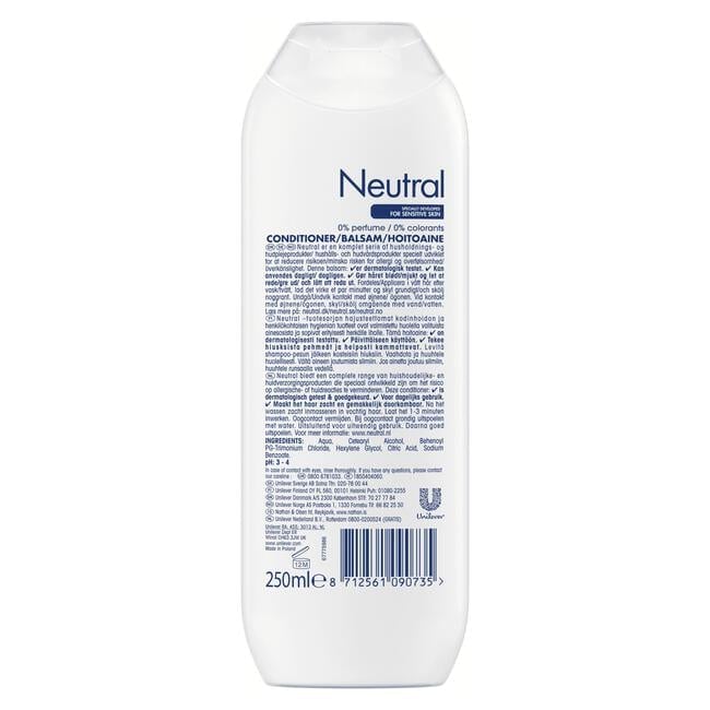Neutral Parfumvrij Conditioner 250 ML