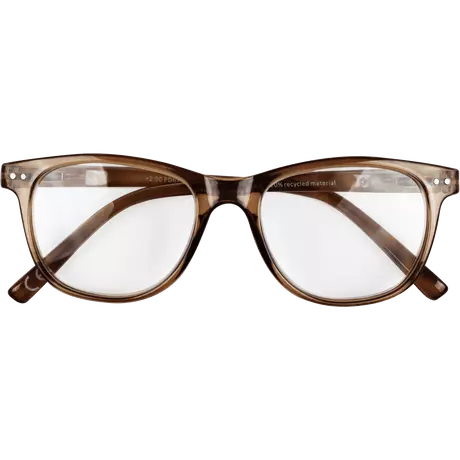 Etos Leesbril Glanzend Grijs/Beige +1.5