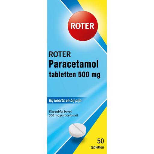 Roter Paracetamol Tabletten 50 stuks