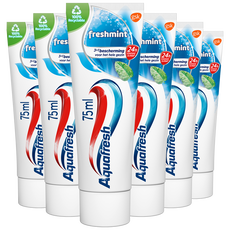 Aquafresh Freshmint 3-in-1 Tandpasta Voor Een Frisse Adem 75 ML Multipack 6 stuks
