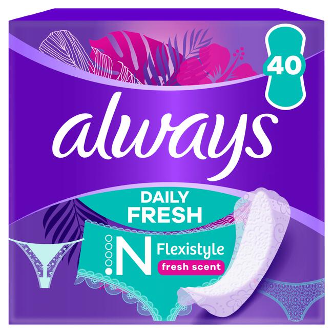 Always Daily Fresh Inlegkruisjes Slim Flexistyle 40 Stuks